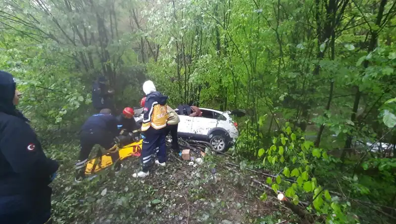 Direksiyonu Kaybeden Araç Ormana Uçtu: Korkunç Kaza Ayrıntıları
