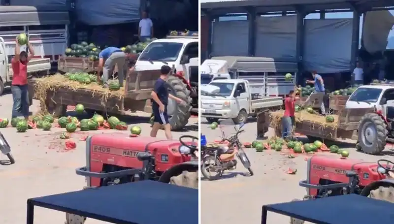 Karpuzları Yere Atıp Parçalayan Çiftçilere Kötü Haber Geldi