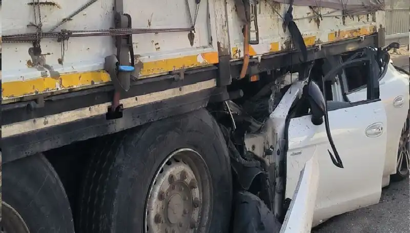 TIR’a Arkadan Saplanan Ok, Korku Dolu Anlar Yaşattı!