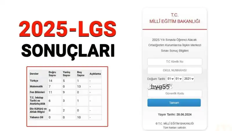 2025 LGS Sınav Sonuçları Açıklanıyor: Başvuru Süreci ve Önemli Bilgiler