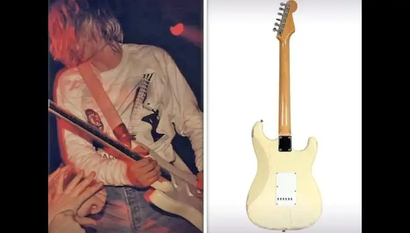 Kurt Cobain'in Efsanevi Gitarı, Açık Artırmada Rekor Fiyata Satıldı