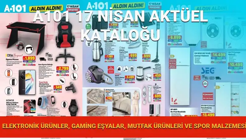A101 Market’in 17 Nisan Aktüel Kataloğu: Herkesin Beklediği Ürünler Burada!