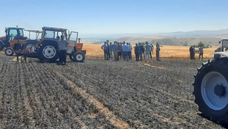 Yozgat'ta Korkunç Yangın: 100 Dönüm Tarım Arazisi Kül Oldu