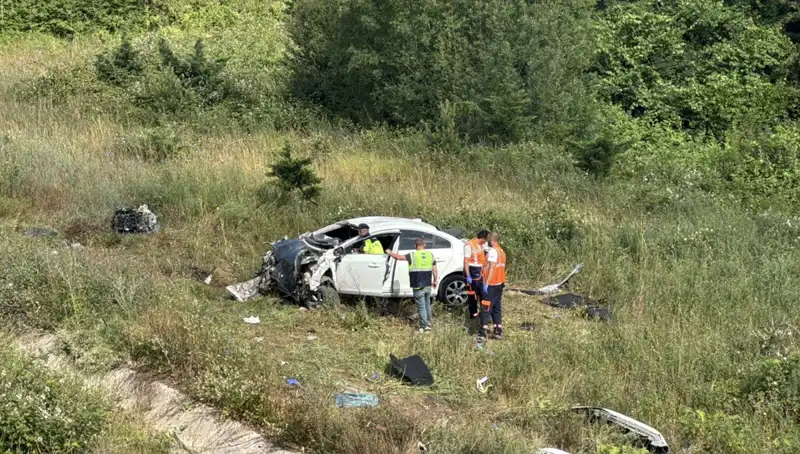Kuzey Marmara Otoyolu’nda Feci Kaza: Aracın Şarampole Devrilmesi Alarm Verdi