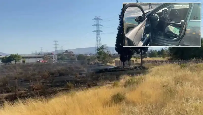 İzmir’de Otluk Alanda Başlayan Yangın, AVM Otoparkını Kül Etti!