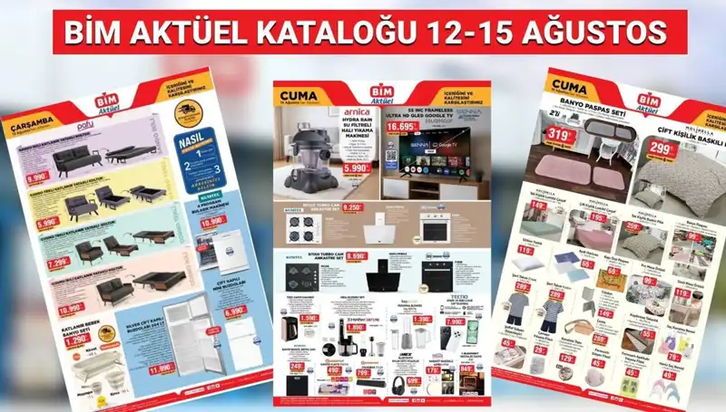 BİM 12-15 Ağustos Aktüel Kataloğu: Alışverişseverler İçin Neler Sunuyor?