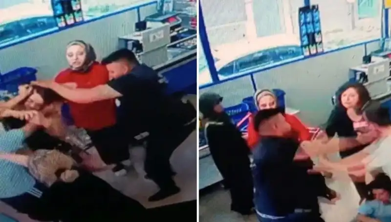 Markette Şok Edici Olay: Kadına Şiddet Anları Güvenlik Kameralarına Yansıdı