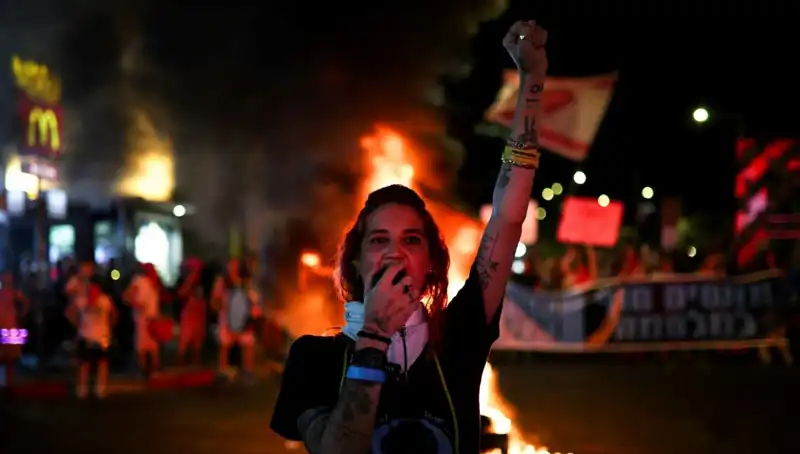 Binlerce İsrailliden Yüz Yüze Protesto: Gazze’de Savaş Son Bulsun