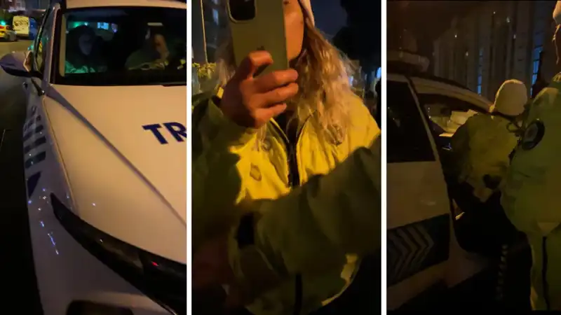 E-Devlet'ten Cezayı Gördü, Polisle Tartışma Anı Kameralara Yansıdı